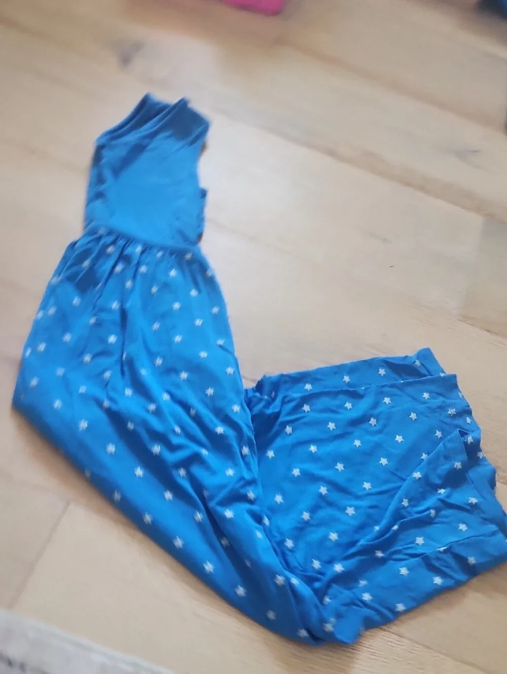 Blue Star-Print Kids Jumpsuit